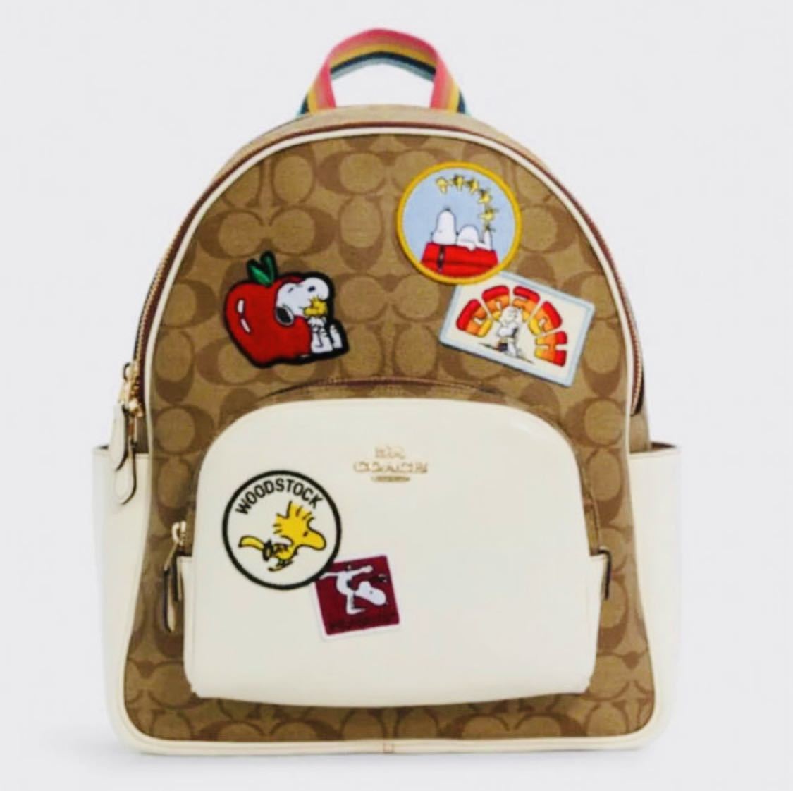 新品】COACH PEANUTS コーチ スヌーピー コラボ コート バックパック 