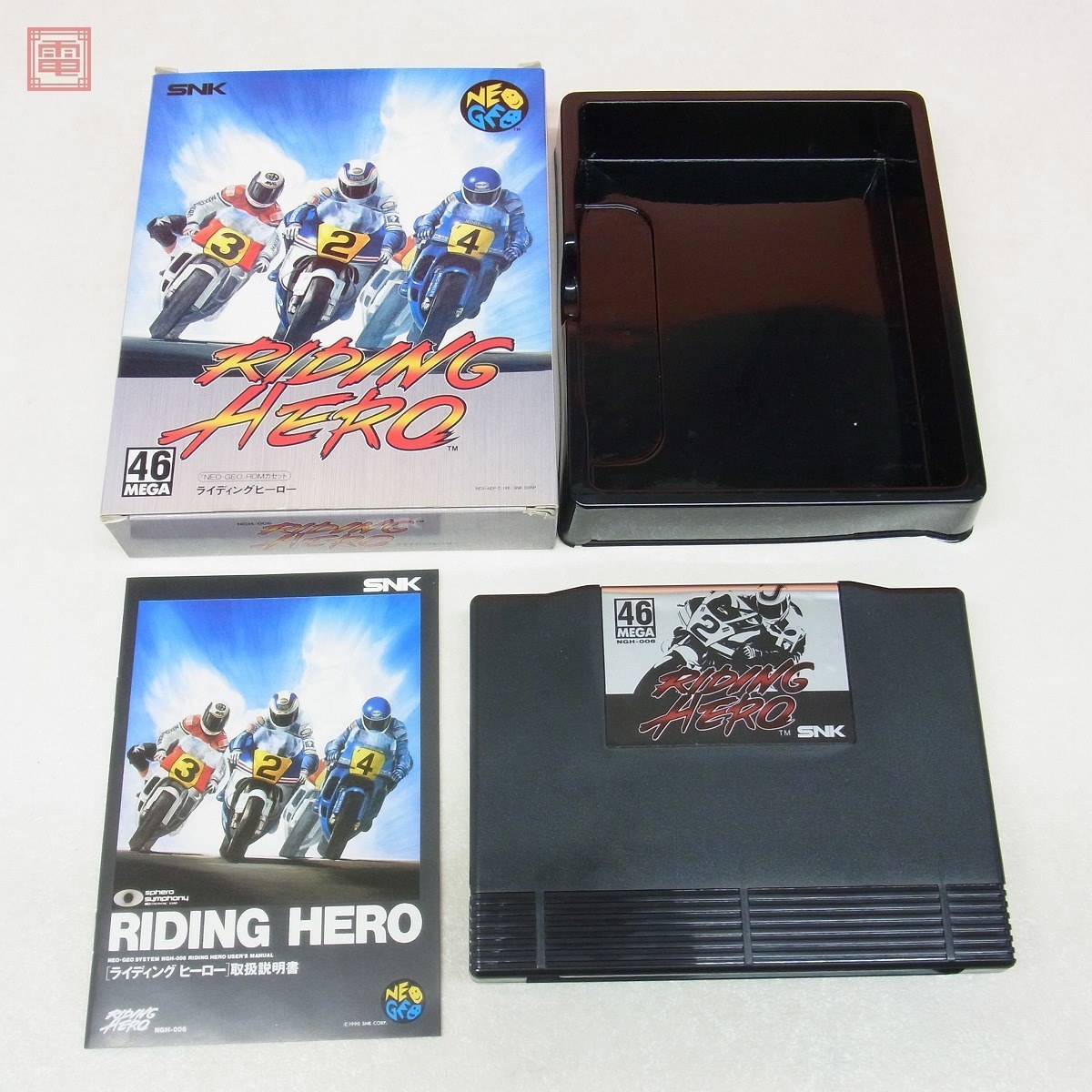 ライディングヒーロー RIDING HERO 箱説付き ネオジオ NG ネオジオROM