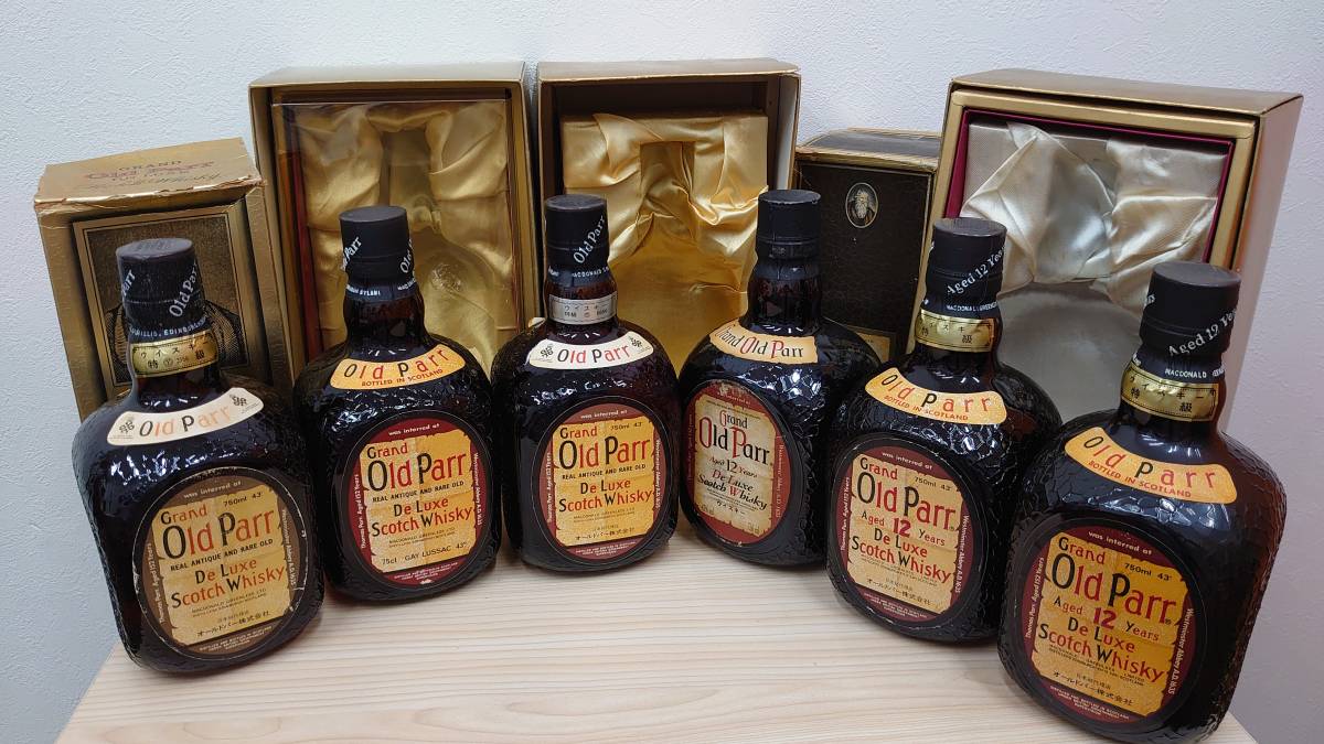 ● 古酒 未開栓 6本セット Grand Old Parr　De LUXE グランド オールドパー 12年 ウィスキー