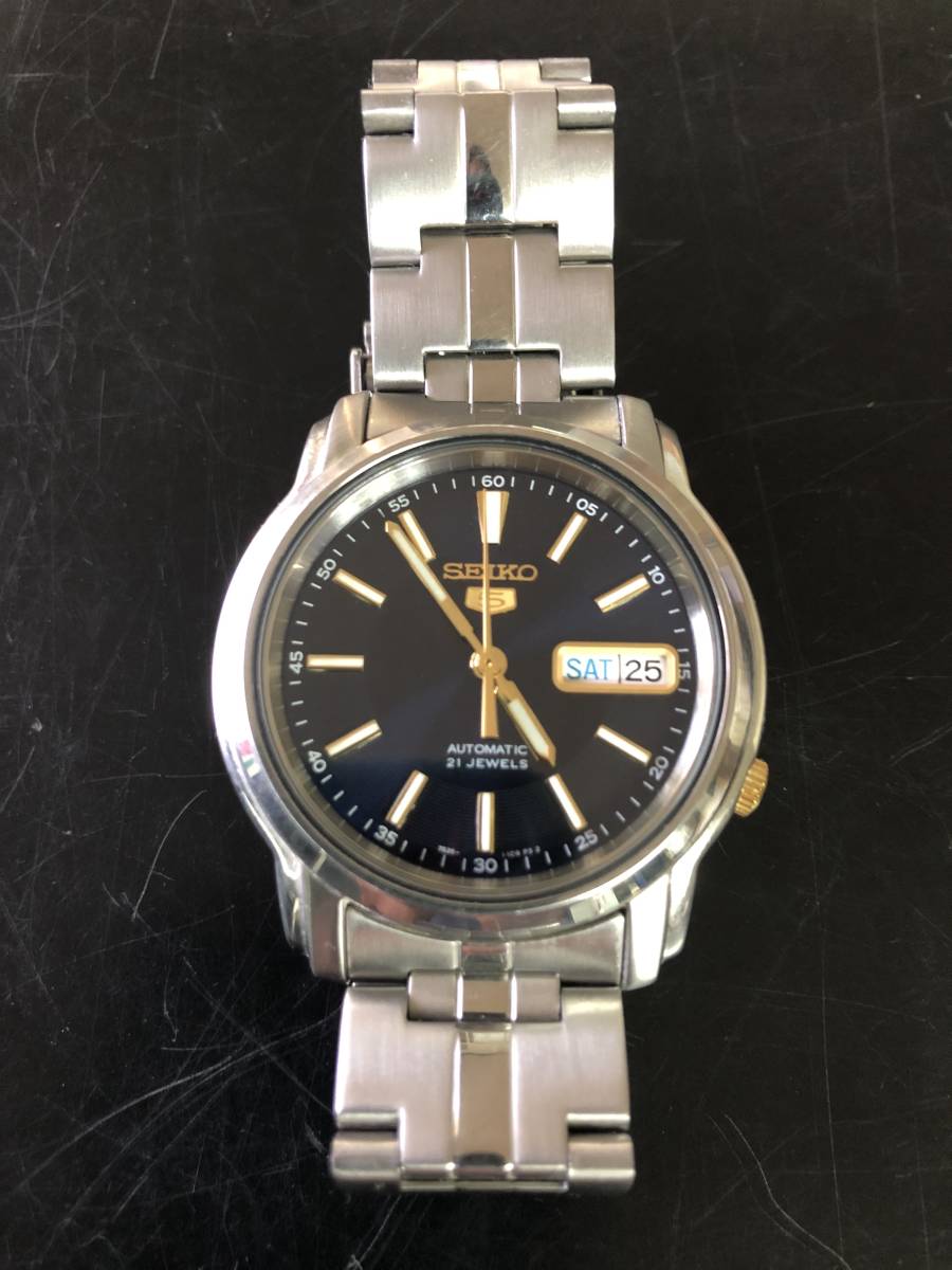 SEIKO5 自動巻き 裏スケルトン SEIKO 自動巻き 0 7S26-01V 自動