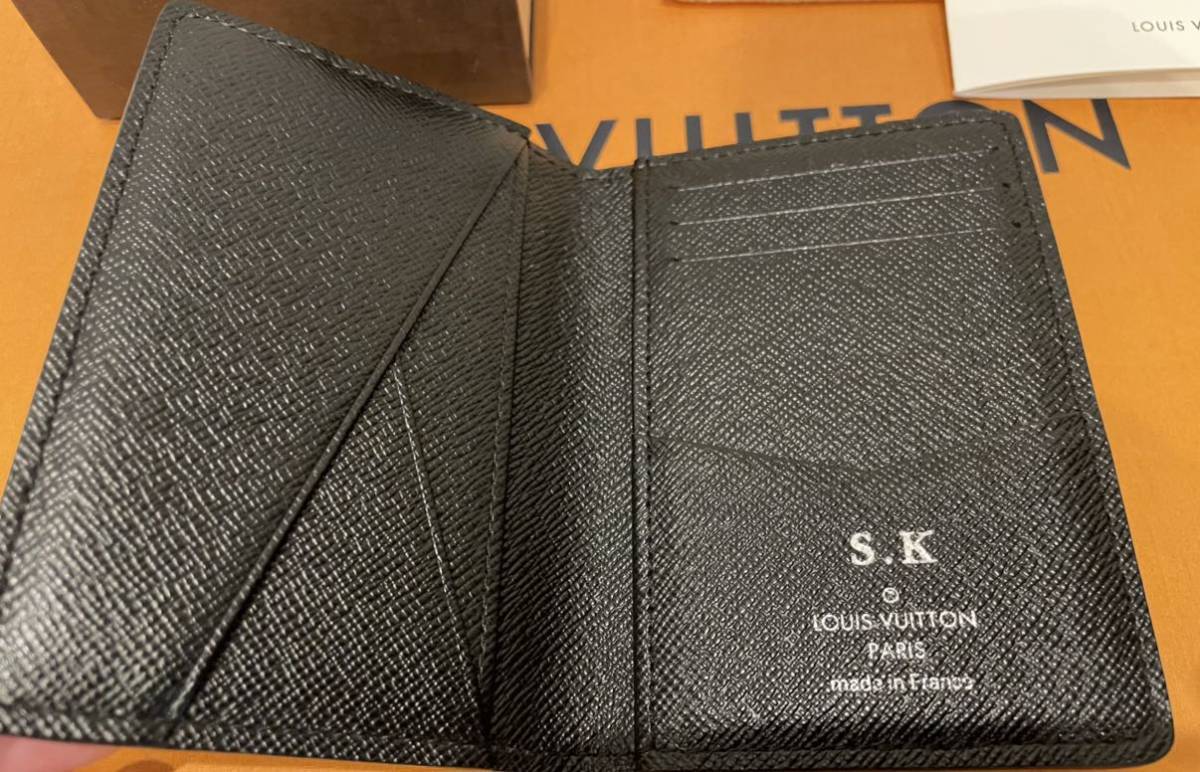 美品】LOUIS VUITTON N63143 ダミエグラフィット ドゥポッシュ カード