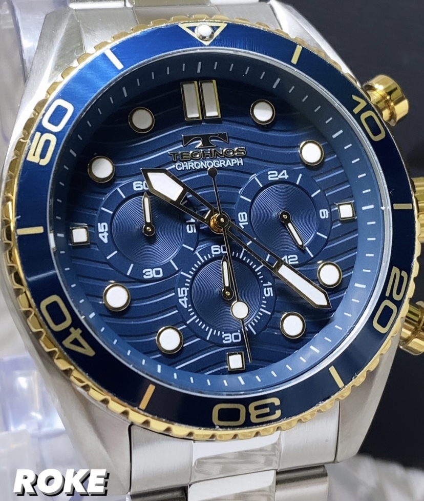 新品 テクノス TECHNOS 正規品 クロノグラフ 腕時計 ビジネスウォッチ 
