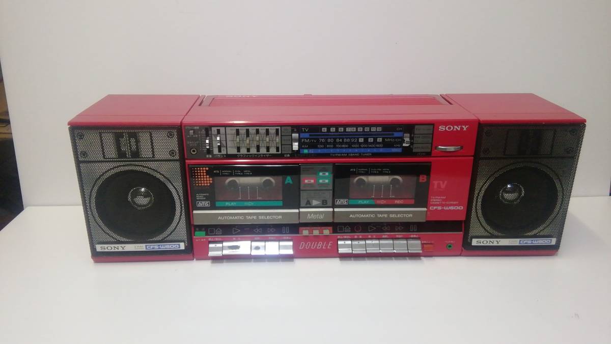 SONY ソニー CFS-W600 - ダブルラジカセ ラジカセ Yahoo!オークション