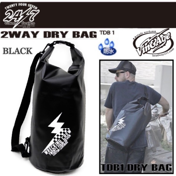 2026，100%新品 Vin＆Age 24/7 C.L. Multi Function Dry Bag / マルチファンクションドライバッグ 2WAY 防水仕様 20L TDB1-BLACK バイカー ドラムバッグ(その他)｜売買されたオークション情報、yahooの商品情報をアーカイブ公 その他