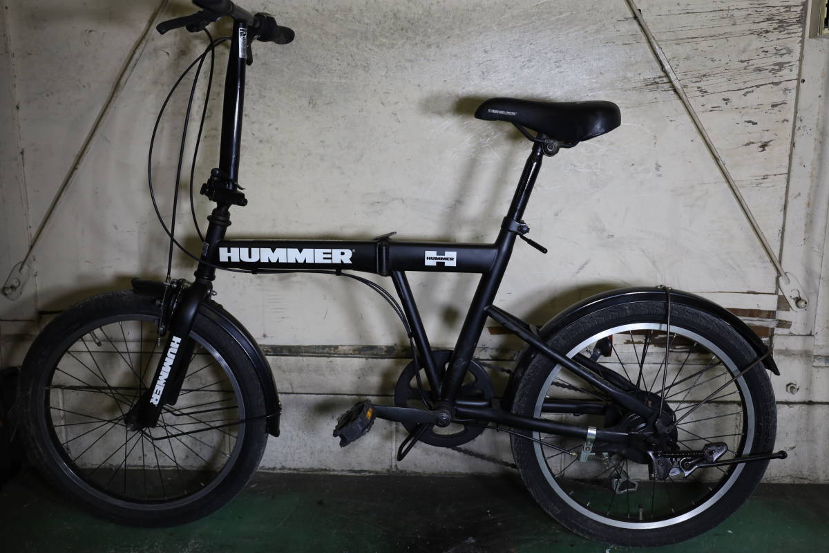良品！HUMMER ハマー 20X2.25型 シマノ6段付き スチル 折り畳み自転車