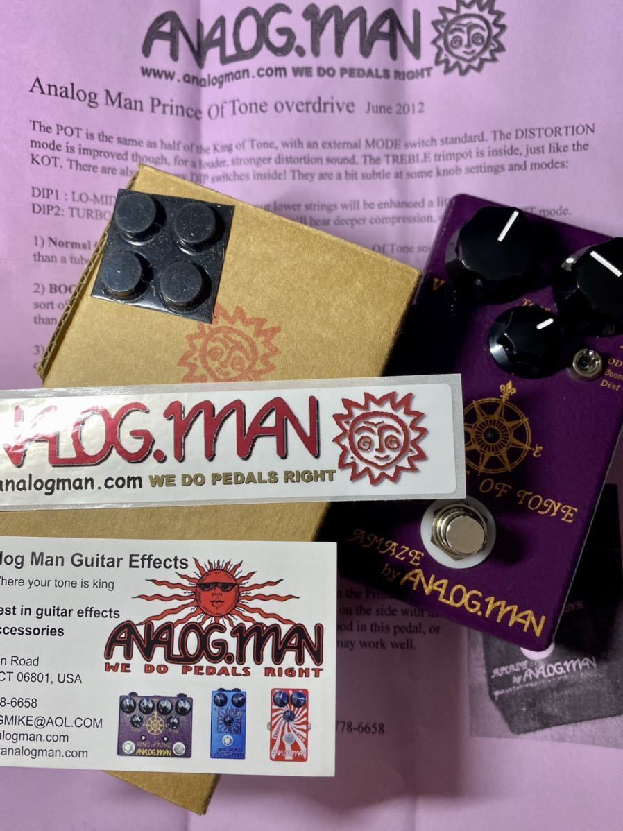Analog.man Prince of Tone analogman of Tone Prince Pedal overdrive