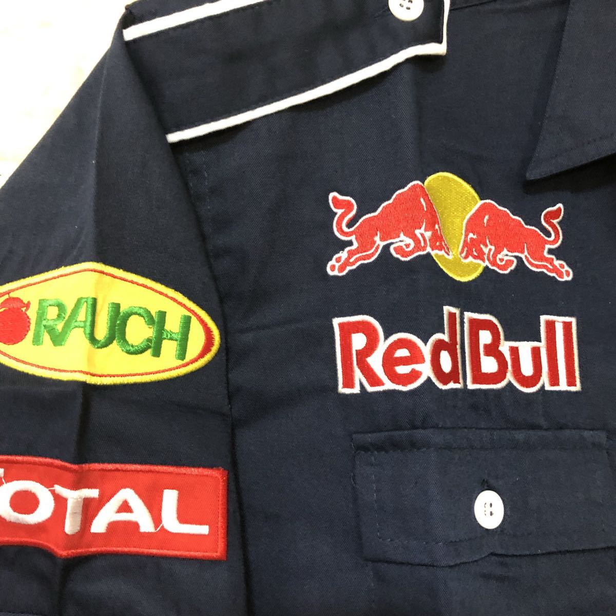 ピットシャツ XXLサイズ ネイビー レッドブル REDBULL ワークシャツ 
