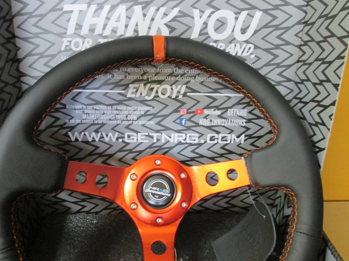 車 NRG ステアリング オレンジ
