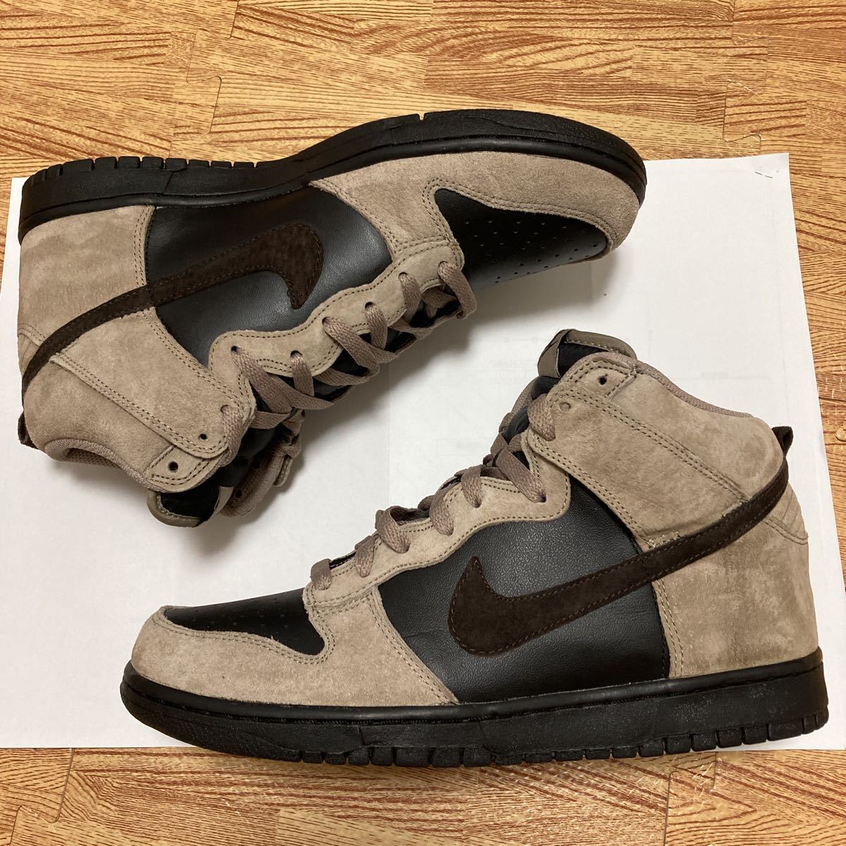 NIKE DUNK HIGH ナイキ ダンク ハイ KHAKI/VELVET BROWN-BLACK NIKE DUNK HIGH ナイキ ダンク ハイ KHAKI/VELVET BROWN-BLACK