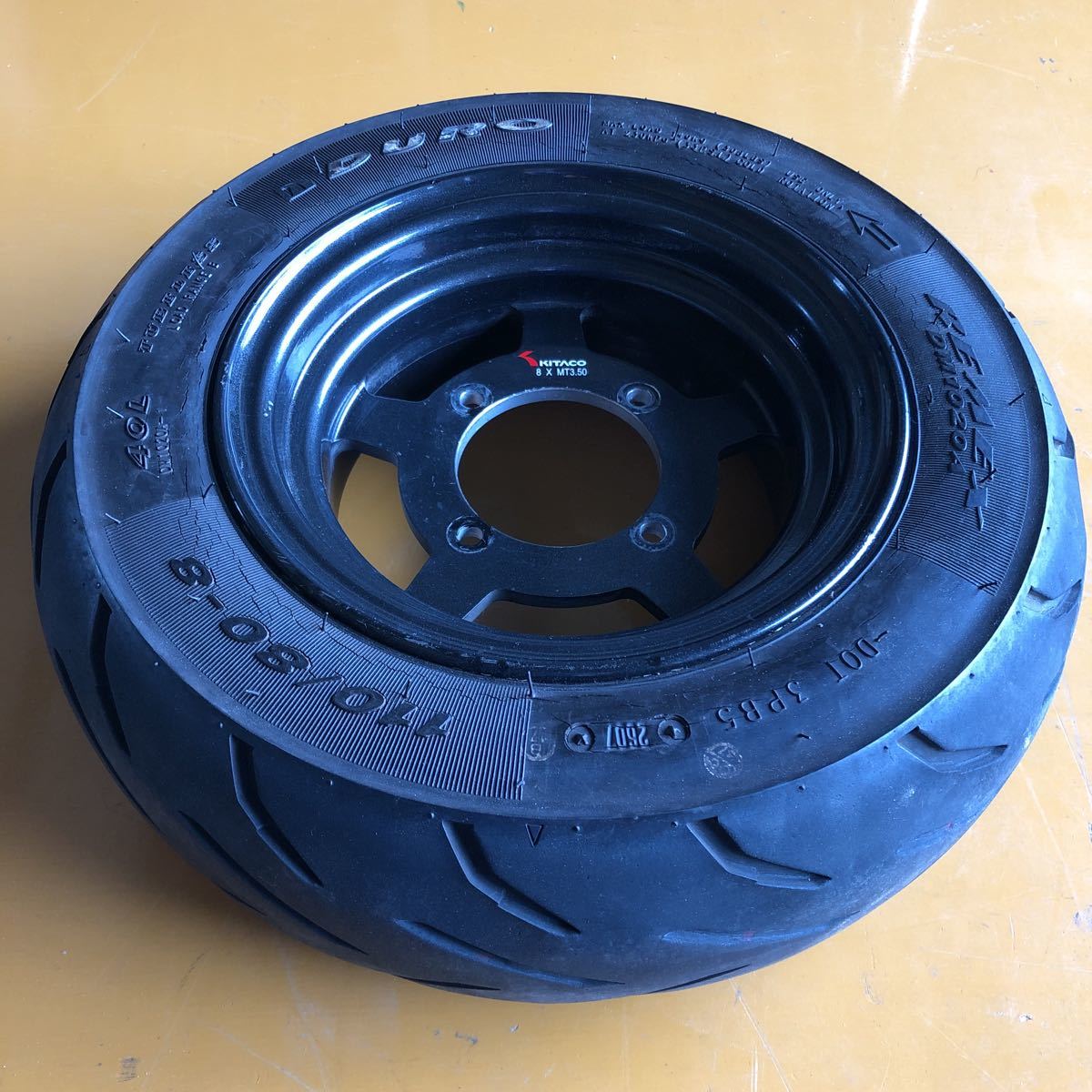 キタコ モンキーホイール 8インチ3.5J キャストホイール廃盤品 DURO