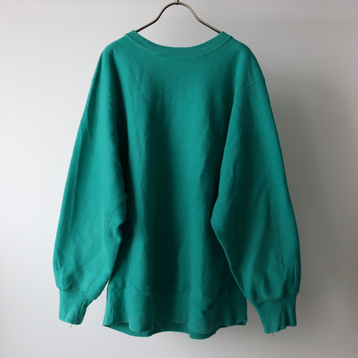 80s アメリカ製 チャンピオン リバースウィーブ グリーン ワンポイント 刺繍ロゴ L / 80s Champion reverse weave ヴィンテージ トリコタグ リバースウィーブ 80s チャンピオン 完全目なし フーディ 90s