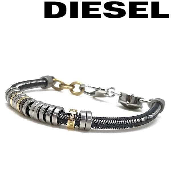 格安，限定SALE DIESEL ディーゼル シルバー&times;ブラック ブレスレット DX1185040(その他)｜売買されたオークション情報、yahooの商品情報をアーカイブ公開 - オークファン 男性用