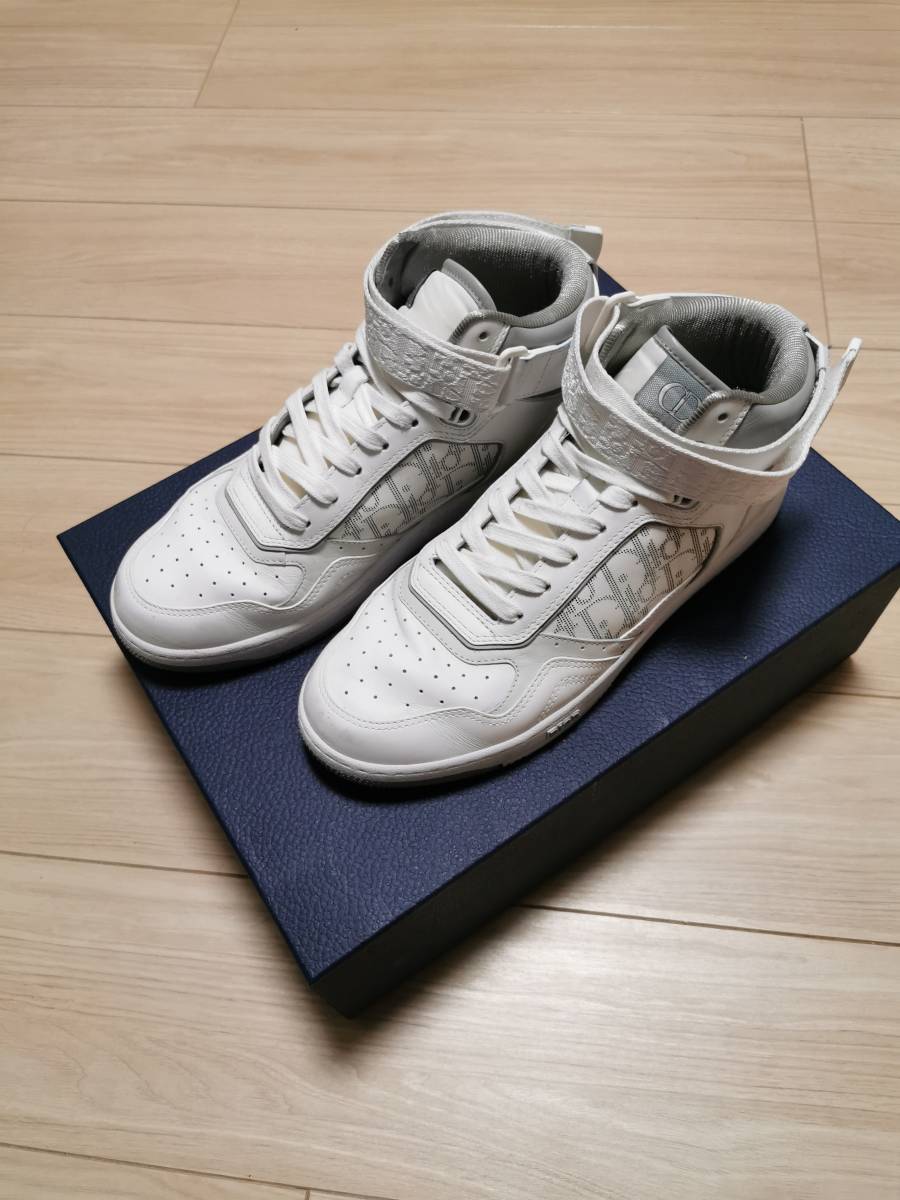美品 2021SS ディオール DIOR メンズスニーカー B27 ミッドトップ 