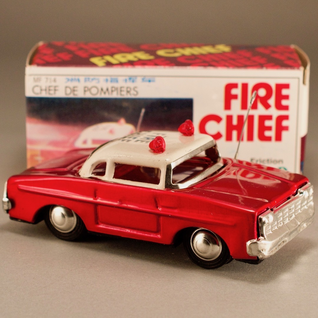 ブリキ FIRE ブリキ FIRE CHIEF 消防指令車 MF 714 フリクション CHIEF