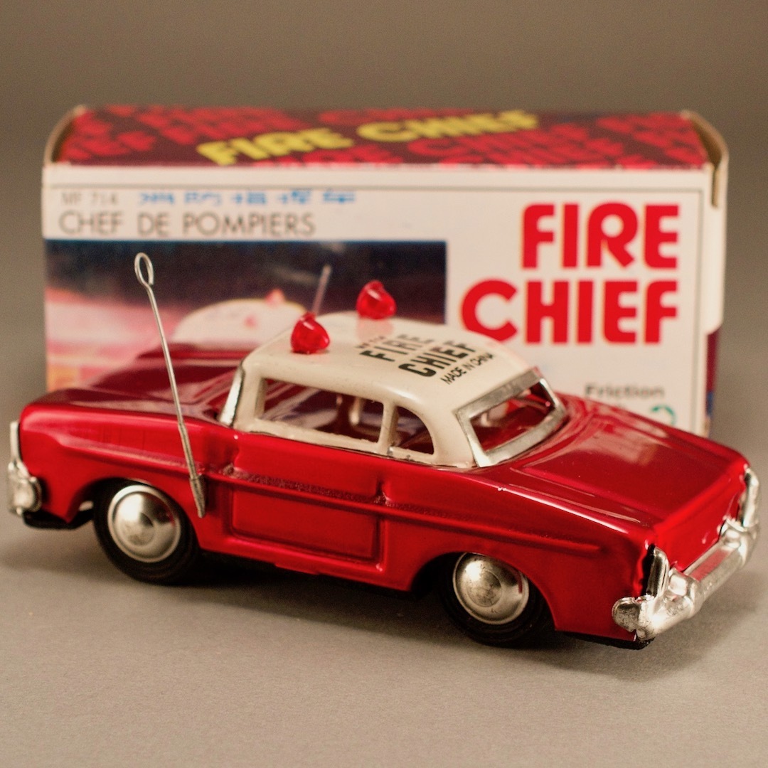 ブリキ FIRE ブリキ FIRE CHIEF 消防指令車 MF 714 フリクション CHIEF