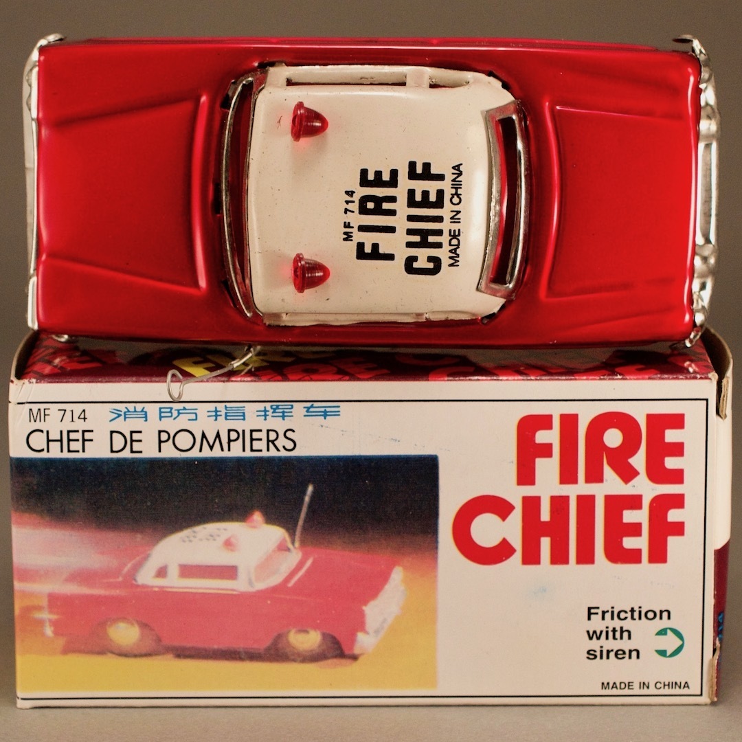 ブリキ FIRE ブリキ FIRE CHIEF 消防指令車 MF 714 フリクション CHIEF