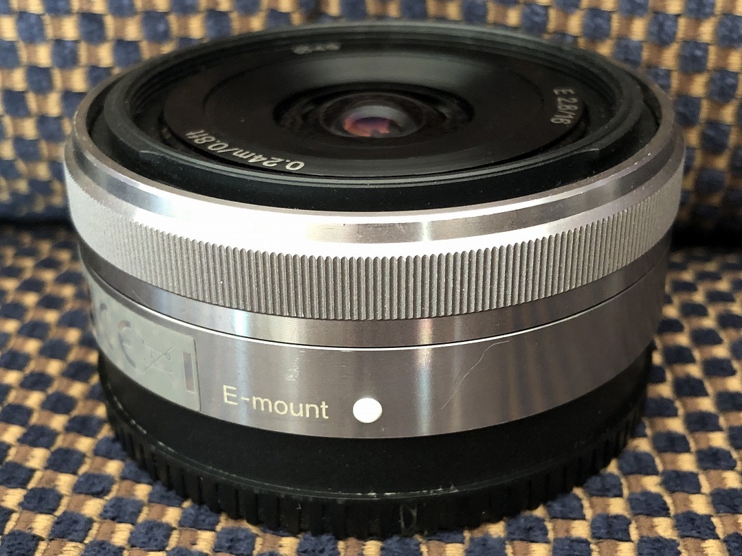 1528o 送込 SONY E 16mm F2.8 ソニー ミラーレス一眼 単焦点レンズ 換算