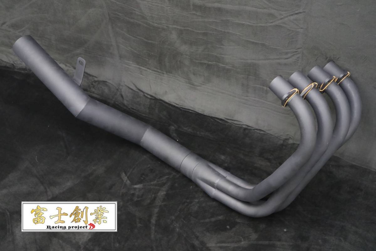 富士創業 ゼファー400ショート管 マフラー 黒tin 70π/ 400ΧカイZR400CフルエキZR400Gサイレンサー 付 セール 特価 ブラックZ400FX Z400GP