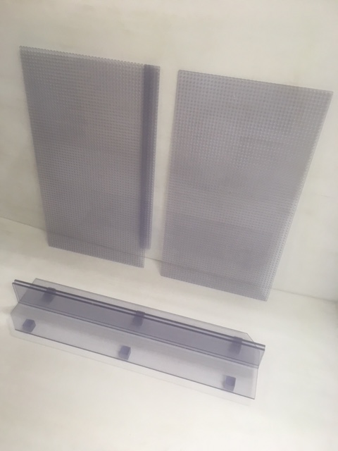 1200 ・900x450x450水槽用 特注 パンチ仕切り セパレーター ガラス