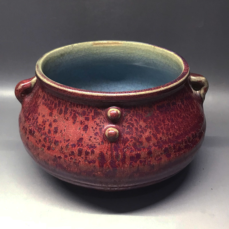 402『中国美術 鈞窯 壺』　/骨董品 古美術 アンティーク 古玩 鈞窯 | 均窯 中国美術 ware Jun – -鈞窯(骨董陶磁器一般)の中古