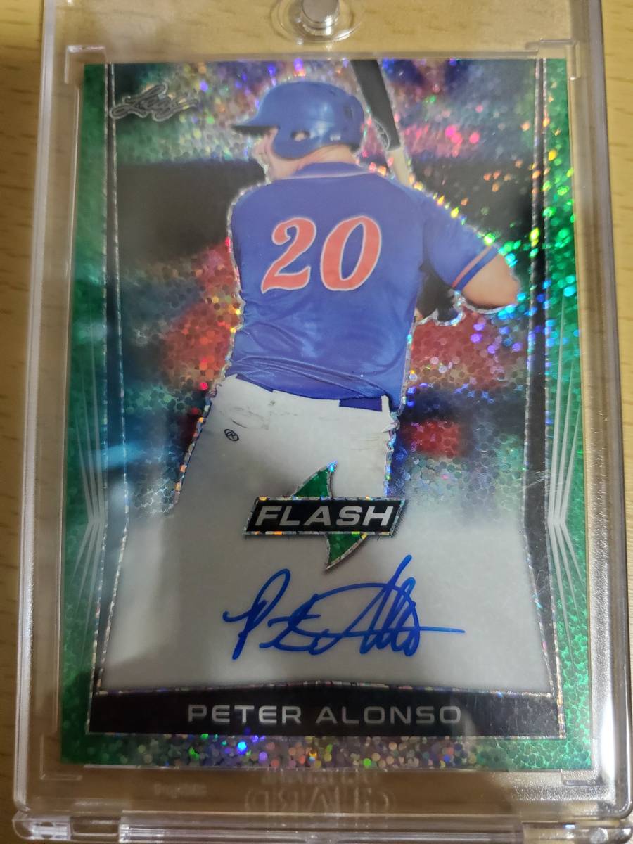 1円スタート☆1/15ファースト☆Leaf Pete Alonso☆サインカード 