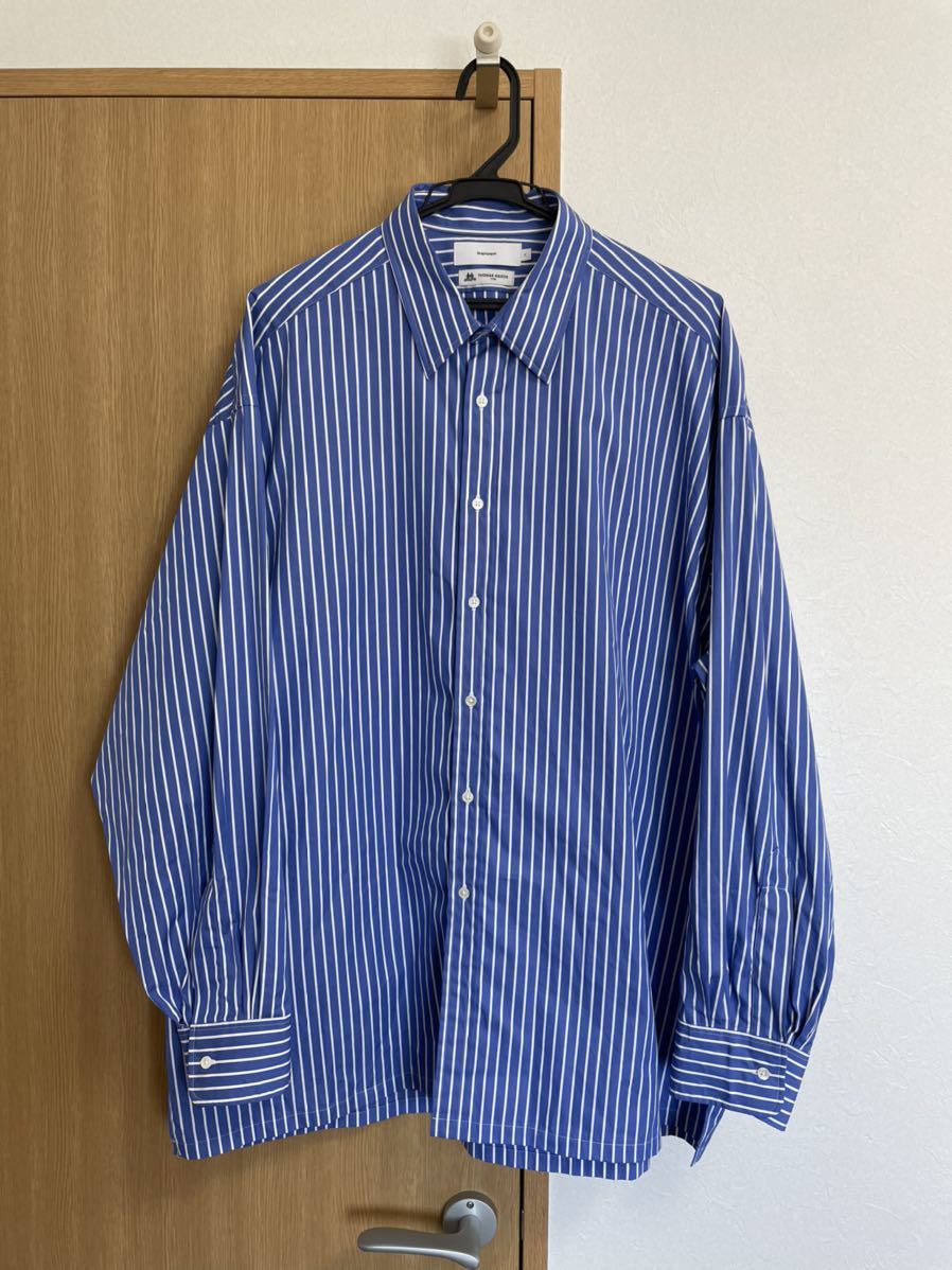 Graphpaper L'ECHOPPE 別注 THOMAS MASON Regular Collar Shirt ブルー