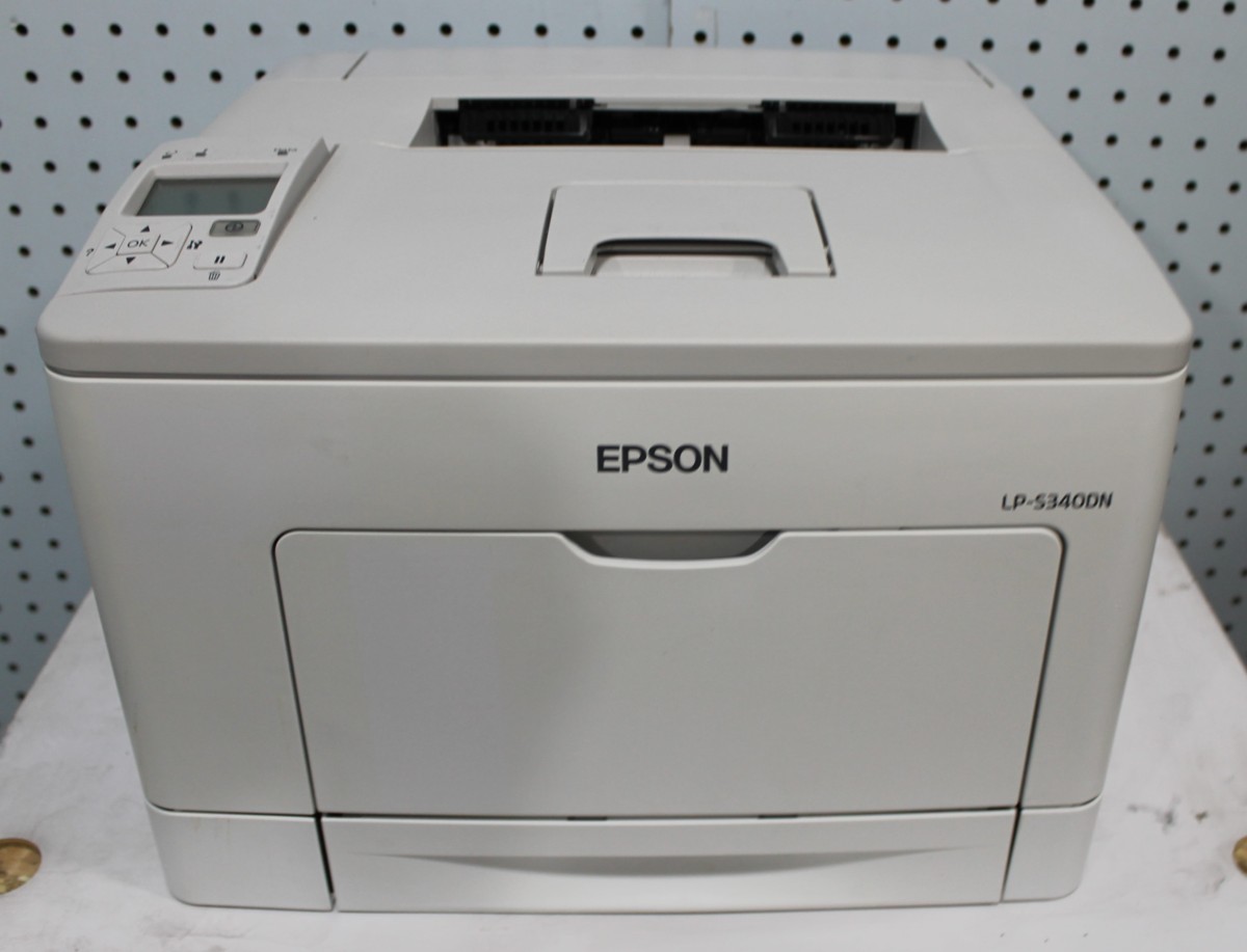【大阪発】[EPSON] A4モノクロプリンター ☆LP-S340DN☆【驚愕の極少！】カウンター19枚！ ☆動作確認済み☆(2431)
