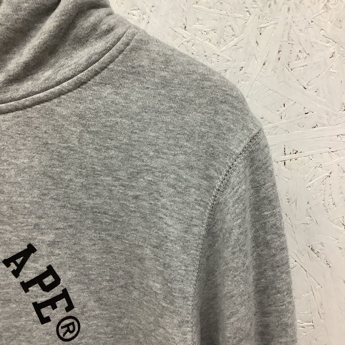 A BATHING APE ア ベイシング エイプ パーカー S グレー フルジップ 