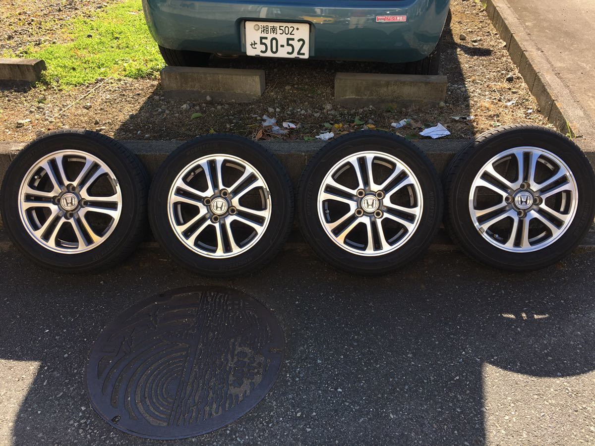 ホンダ NBOX jf1 純正アルミホイール 155/65/14 タイヤ バリ山 155-65r