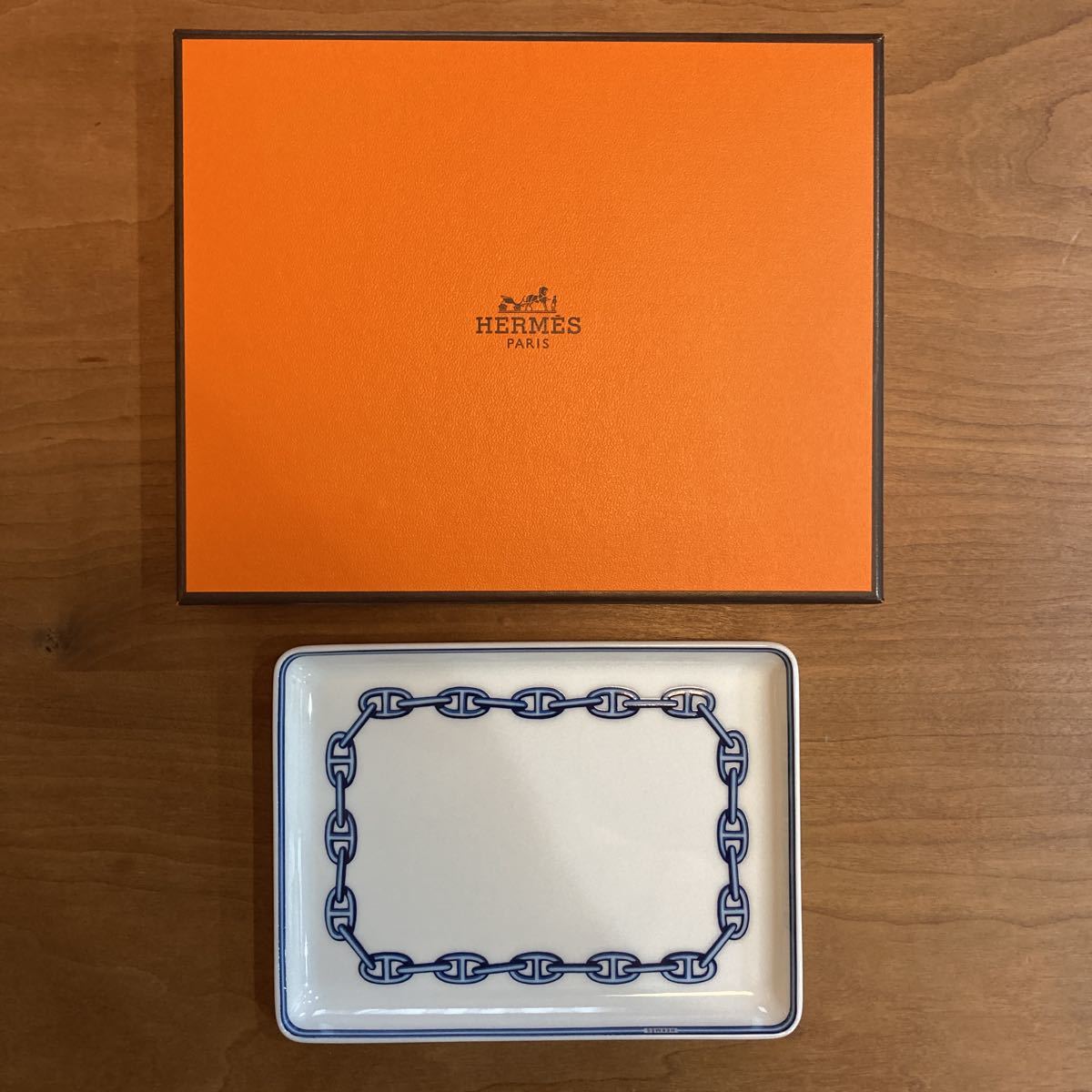 最終価格｜HERMES エルメス シェーヌダンクル スクエアプレート 楽天