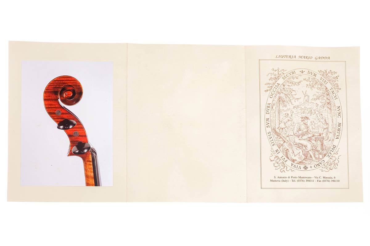 【500万円以上】製作証明書付き マリオ ガッダ Mario Gadda 1979年 イタリア モダン イタリアン バイオリン 真作 本物 Mantova マントヴァ_7