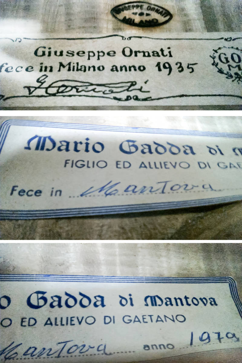 【500万円以上】製作証明書付き マリオ ガッダ Mario Gadda 1979年 イタリア モダン イタリアン バイオリン 真作 本物 Mantova マントヴァ_9