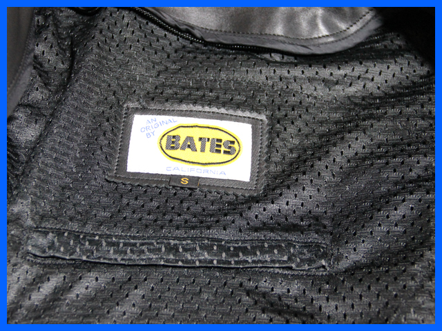 ★ BATES CALIFORNIA 【ほぼ新品】肉厚レザー シングルライダース (黒 Ｓ) インナーベスト＆パッド付属 Bates Leather Vintage 期間限定 BAJ-US4TT Style