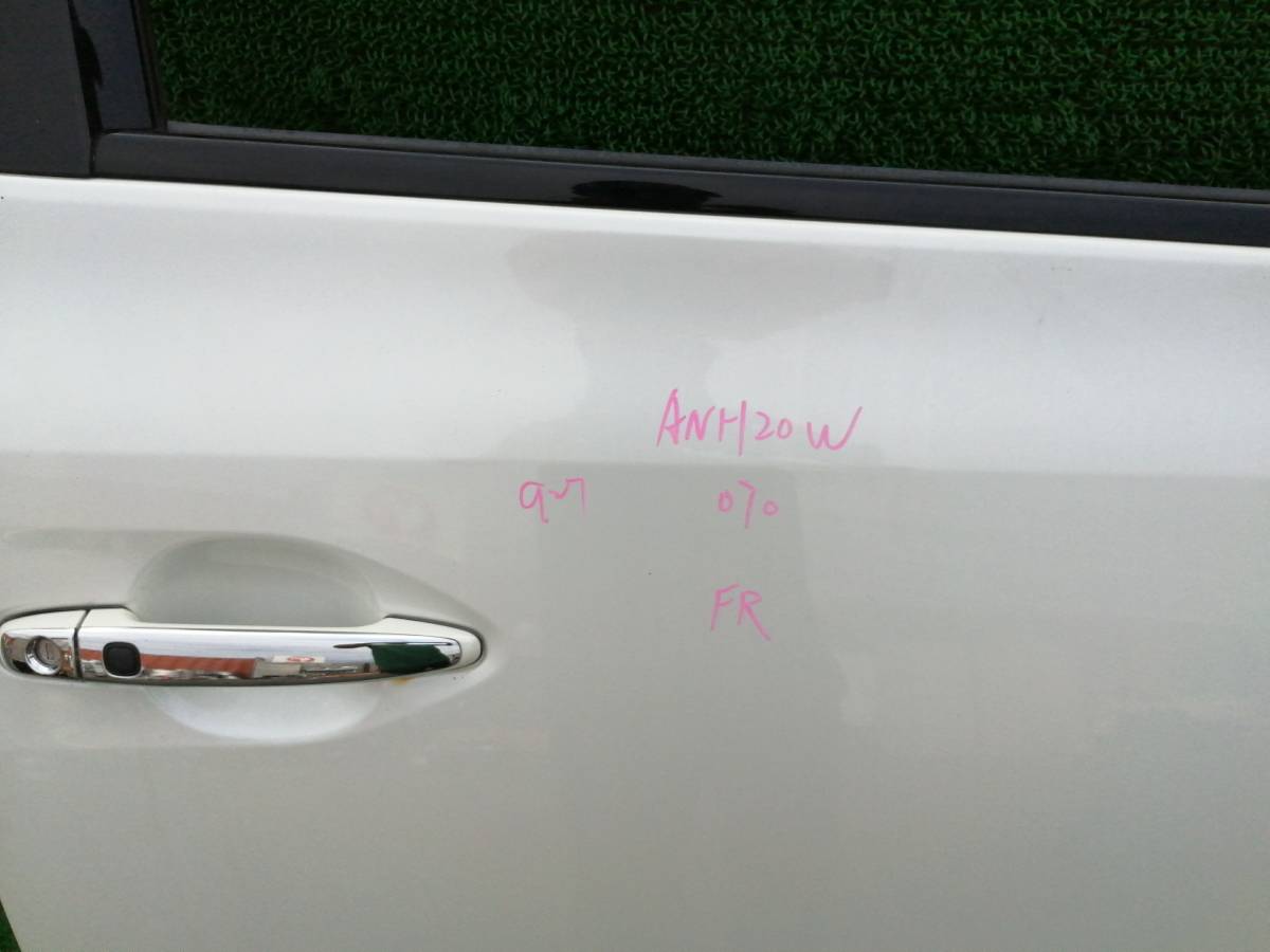 トヨタ ヴェルファイア ANH20W 070 パール 右フロントドア F右 ドア 右