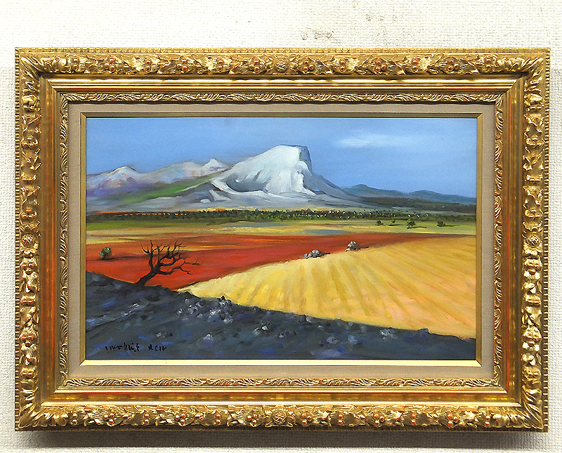 セーヌ河畔　絵画　飯島庸行 美術品・アンティーク・コレクション セーヌ河畔 絵画 飯島庸行