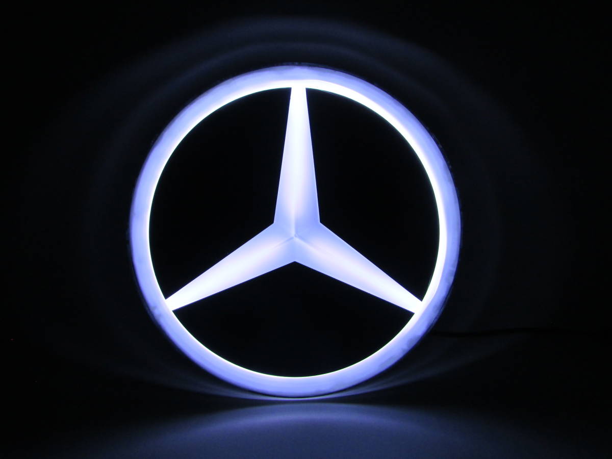 Mercedes Benz メルセデス ベンツ グリルエンブレム LED 現行 鏡面 