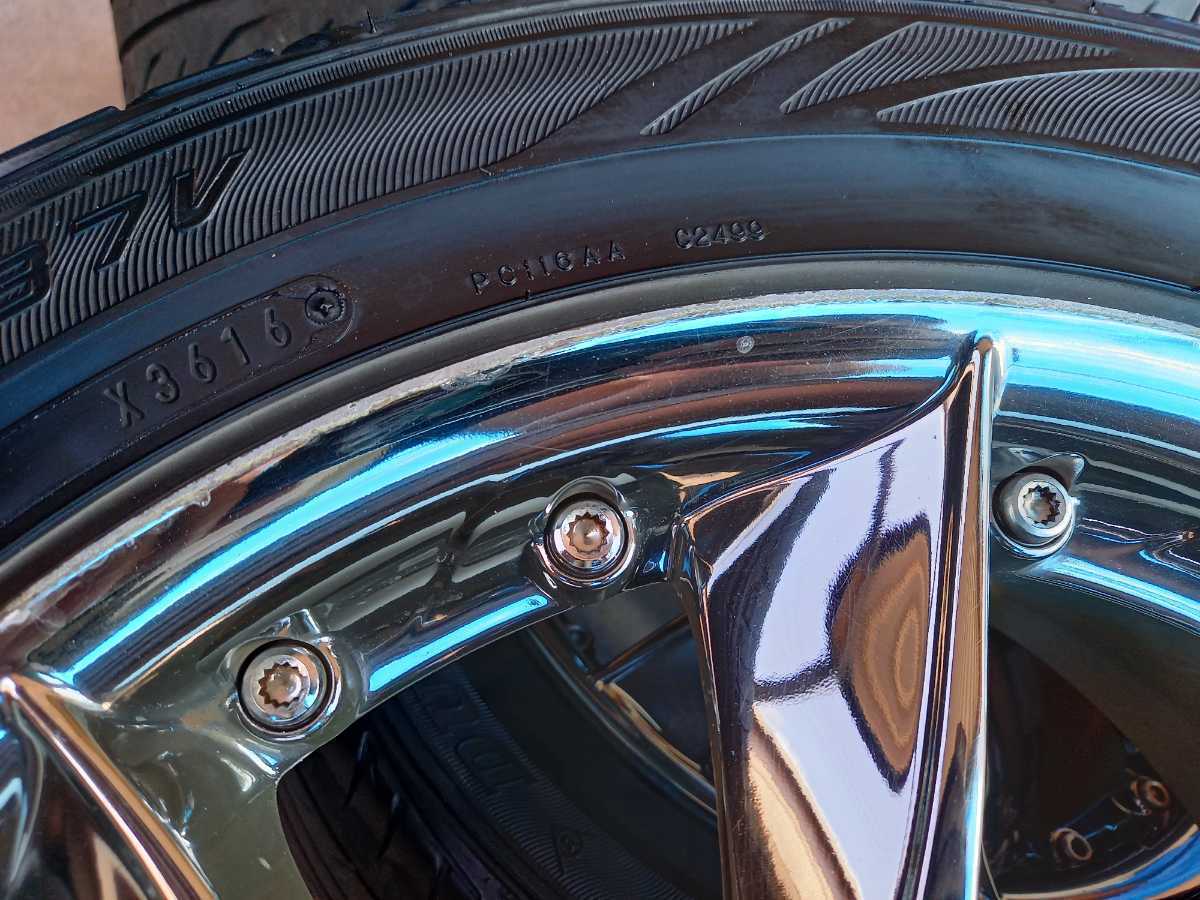 美品◇レイズ グリフォニー16インチアルミセット 6.5J-16 ＋45  