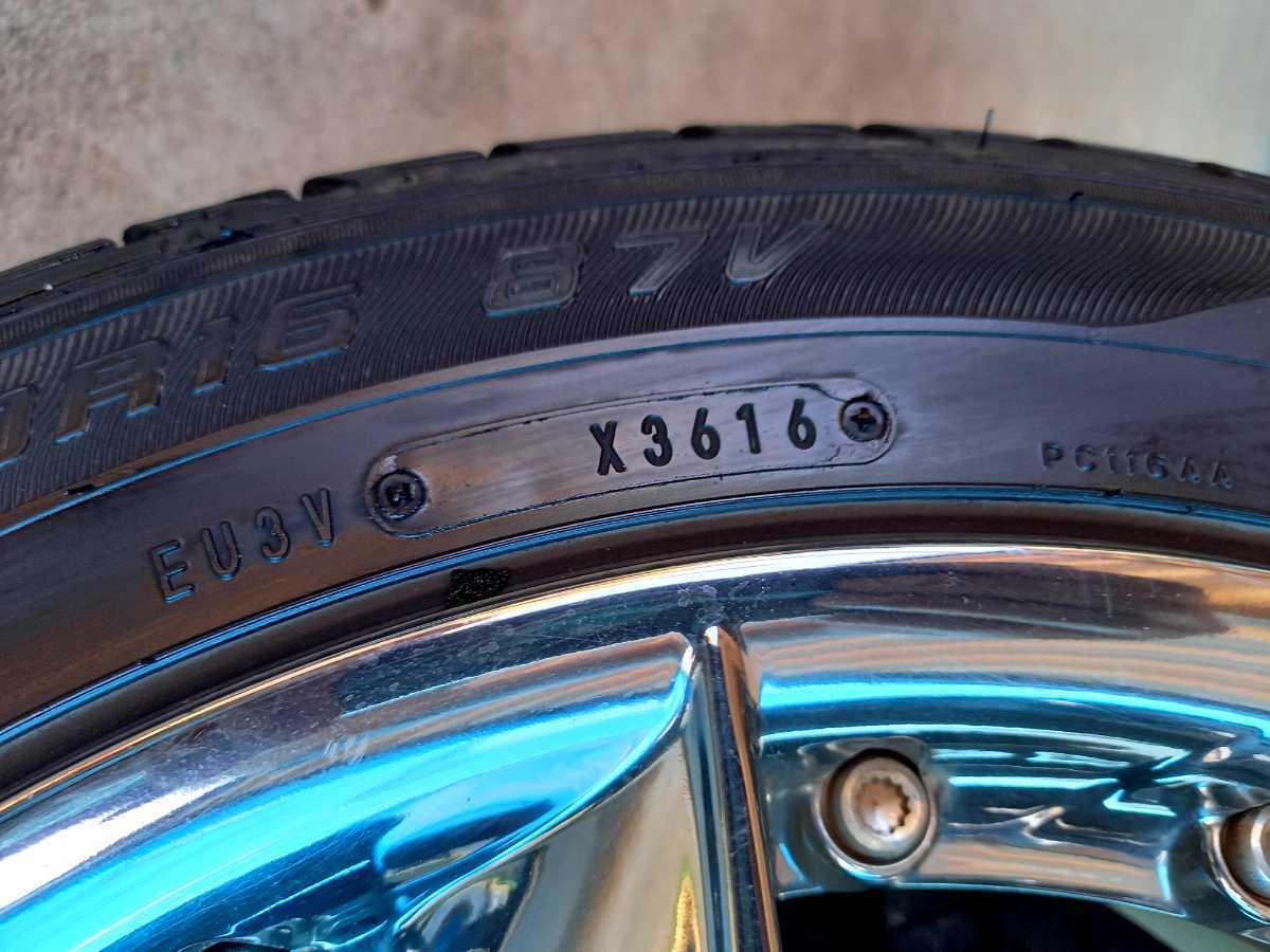 美品◇レイズ グリフォニー16インチアルミセット 6.5J-16 ＋45  