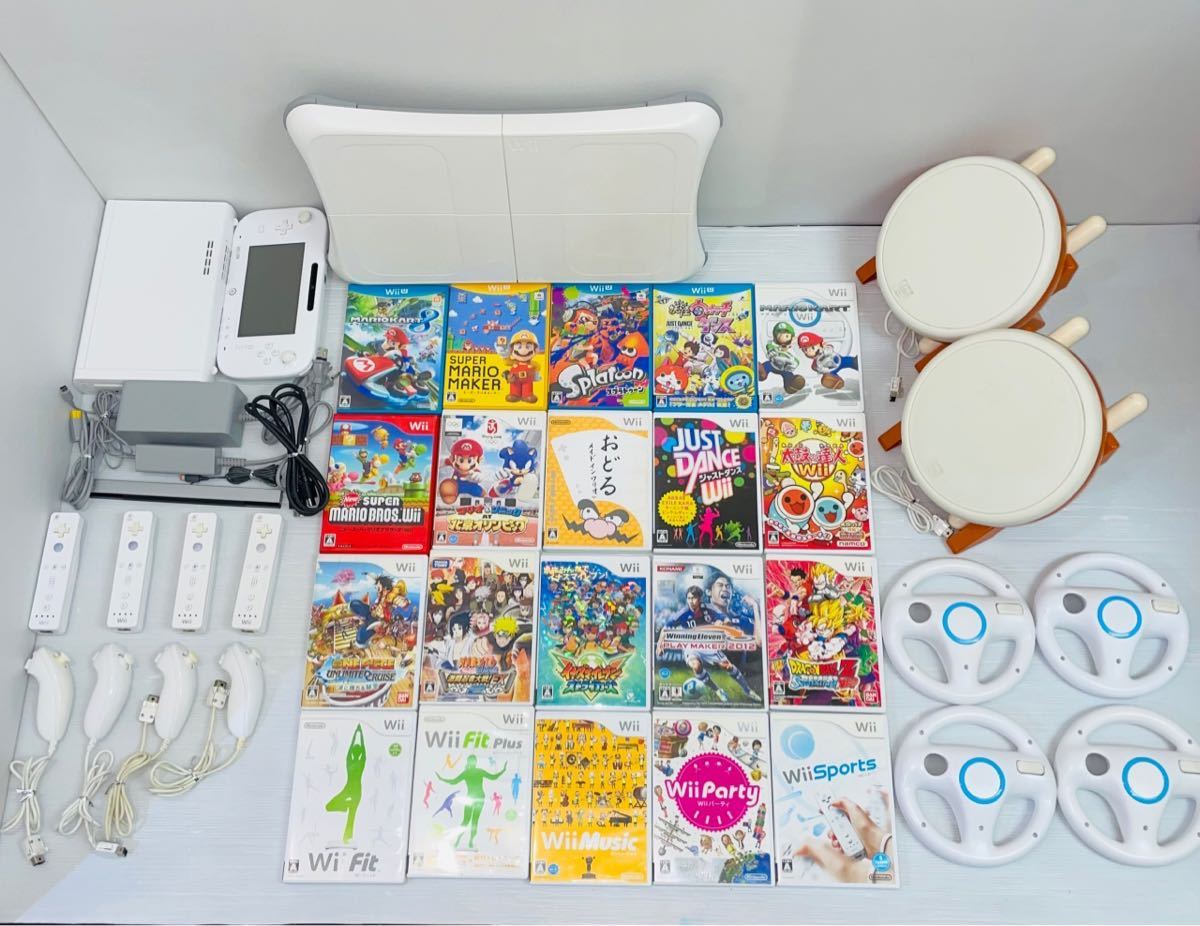 WiiU 4人で遊べるSET マリオカート スプラトゥーン ソフト20本