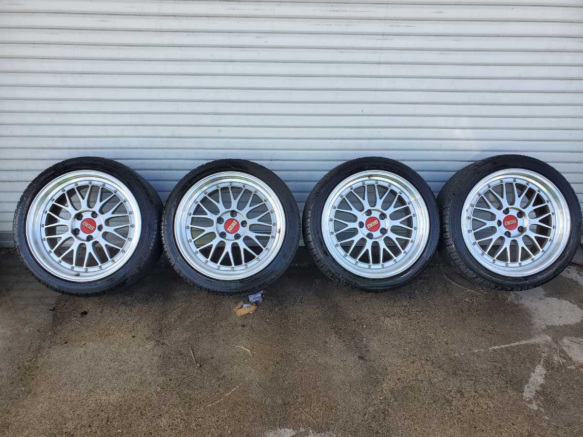 BBSアルミホイール 18インチ9Jインセット35 中古4本 R32 R33 R34