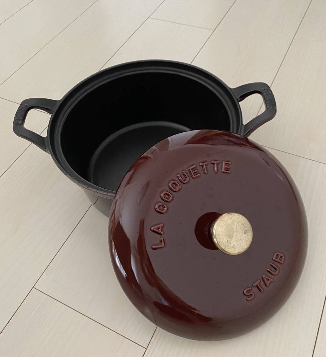 staub ストウブ ヴィンテージ ラウンド 20cm・一度使用　美品_6