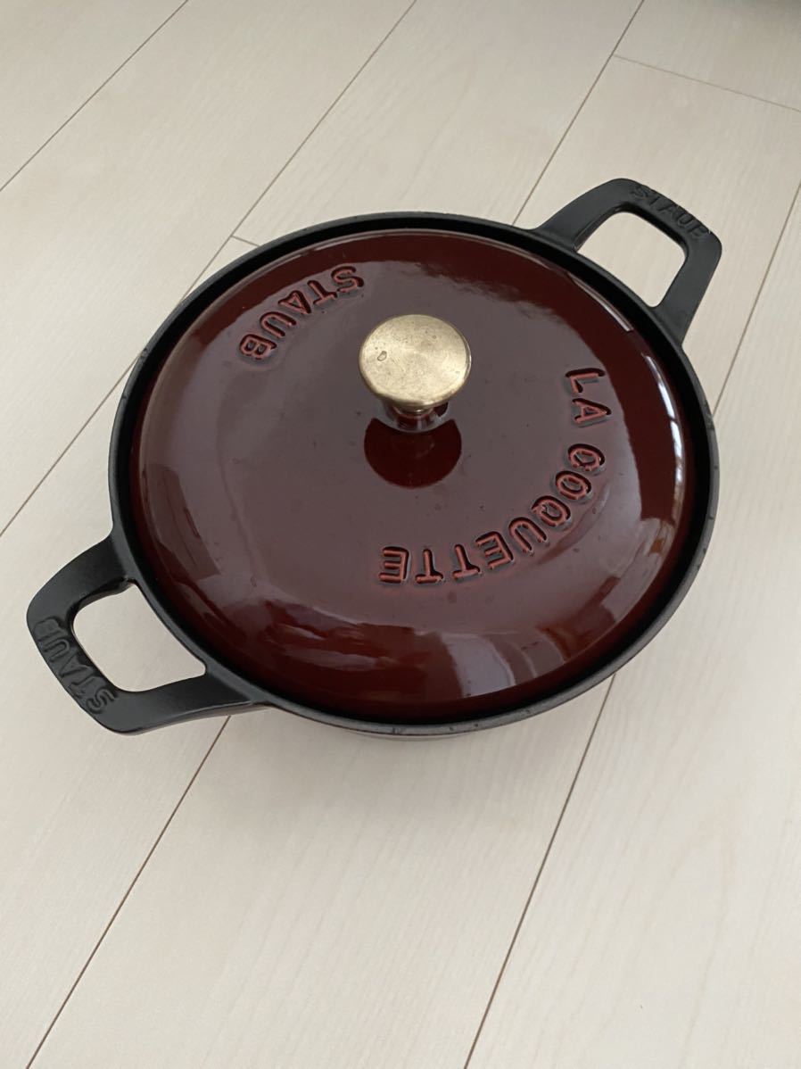 staub ストウブ ヴィンテージ ラウンド 20cm・一度使用　美品_7