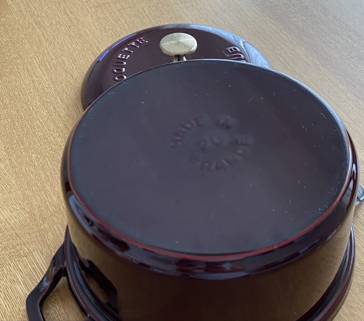 staub ストウブ ヴィンテージ ラウンド 20cm・一度使用　美品_8