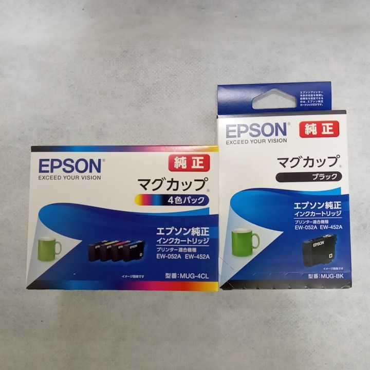  エプソン 純正インクカートリッジ MUG-4CL4色パック+MUG-BKブラック(エプソン)｜売買されたオークション情報、yahooの商品情報をアーカイブ公開 - オークファン エプソン