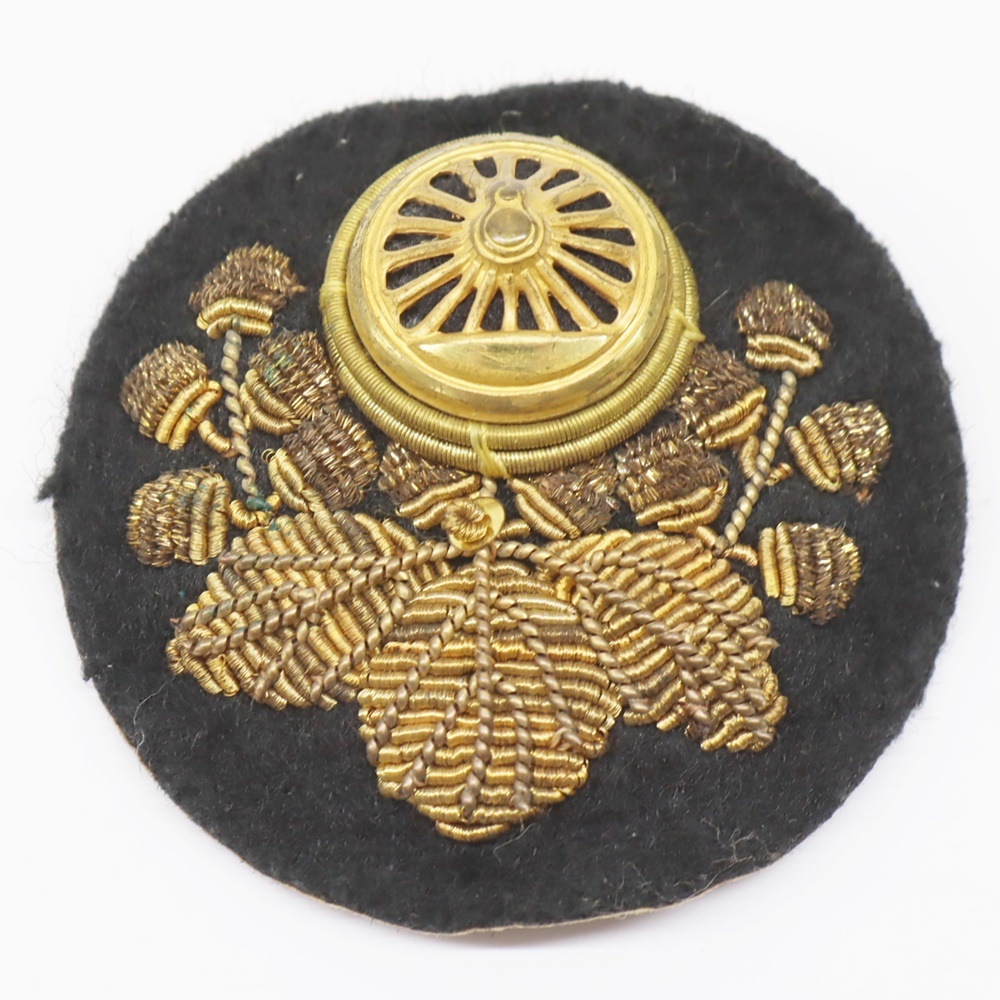 国鉄、土、日限定、国鉄制帽、金刺繍、その他セット売り。 日本国有鉄道 動輪 帽章 直径約5㎝ ゴールド 金色 国鉄 ワッペン 制服