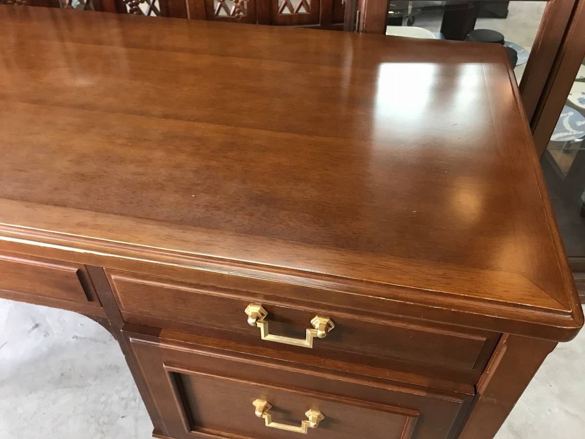 □ioy1022□maruni/マルニ 地中海シリーズ 書斎机□デスク/片袖机/学習  