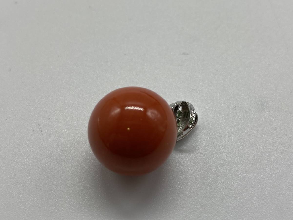 本赤珊瑚 赤珊瑚玉8個 約11.2~11.8mm 重さ：16g
