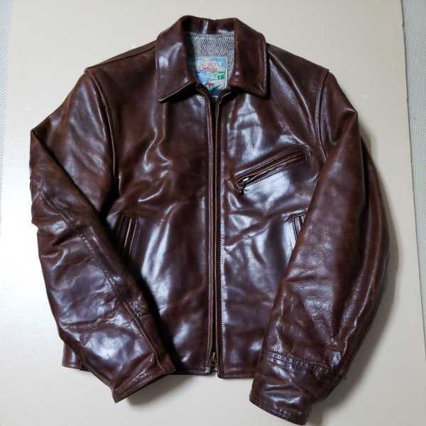 エアロレザー AERO LEATHER ライダースジャケット Aero ハーフ 