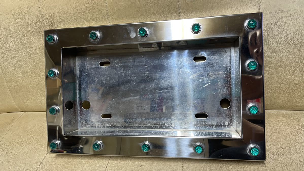 JET製 中型用 パイロットランプ付き ナンバー枠 デコトラ パイロット