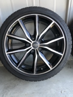 ☆ユーロスパイダー＊18inch☆ファイヤーストーン＊ワイドオーバル＊225-40-R18 92W＊4本☆バリ山☆直取り大歓迎